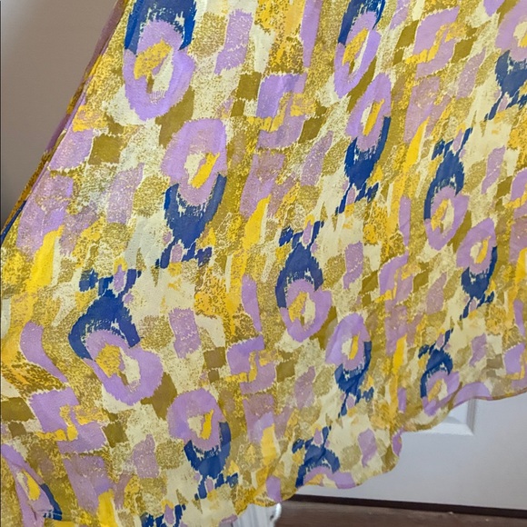 ZARA Bloggers Favorite Boho Stone Embellished Chiffon Dress Size Small - Picture 8 of 10